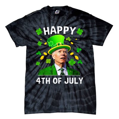 Happy 4th Of July Confused Funny Joe Biden St Patricks Day Tie-Dye T-Shirt