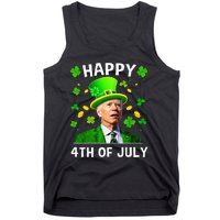 Happy 4th Of July Confused Funny Joe Biden St Patricks Day Tank Top