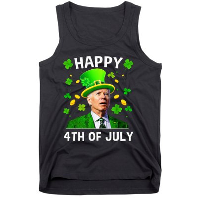 Happy 4th Of July Confused Funny Joe Biden St Patricks Day Tank Top