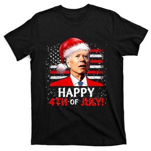 Santa Joe Biden Happy 4th Of July Ugly Christmas Sweater T-Shirt