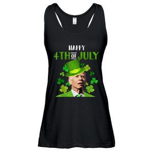 Happy 4th Of July Confused Funny Joe Biden St Patricks Day Ladies Essential Flowy Tank