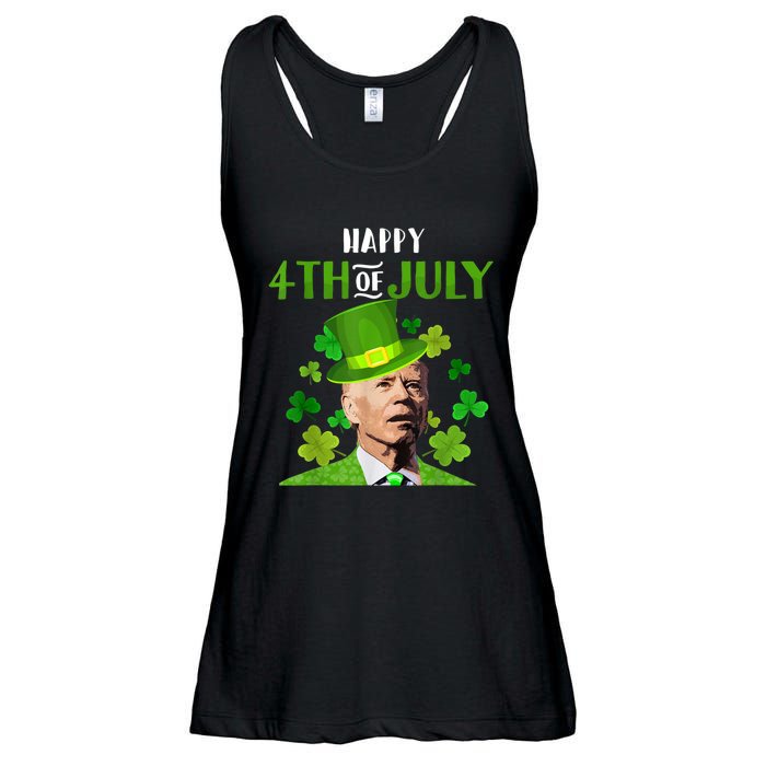 Happy 4th Of July Confused Funny Joe Biden St Patricks Day Ladies Essential Flowy Tank