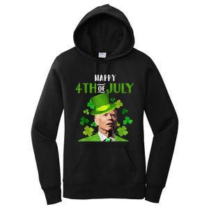 Happy 4th Of July Confused Funny Joe Biden St Patricks Day Women's Pullover Hoodie