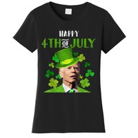 Happy 4th Of July Confused Funny Joe Biden St Patricks Day Women's T-Shirt