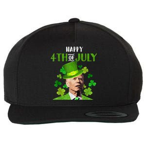 Happy 4th Of July Confused Funny Joe Biden St Patricks Day Wool Snapback Cap