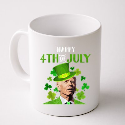 Happy 4th Of July Confused Funny Joe Biden St Patricks Day Coffee Mug