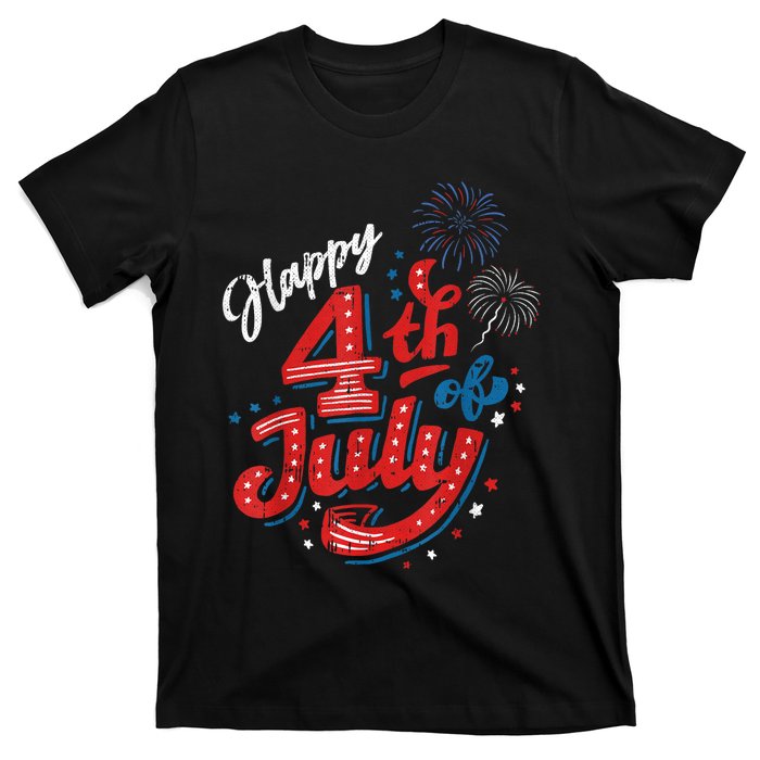 Happy 4th Of July Cool Independence Day Patriotic American T-Shirt