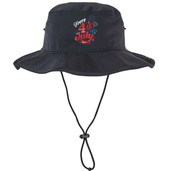 Happy 4th Of July Cool Independence Day Patriotic American Legacy Cool Fit Booney Bucket Hat