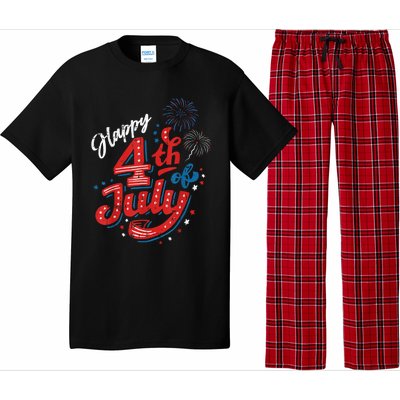 Happy 4th Of July Cool Independence Day Patriotic American Pajama Set