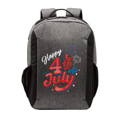 Happy 4th Of July Cool Independence Day Patriotic American Vector Backpack