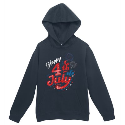 Happy 4th Of July Cool Independence Day Patriotic American Urban Pullover Hoodie