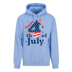 Happy 4th Of July Patriotic American Us Flag Women Unisex Surf Hoodie