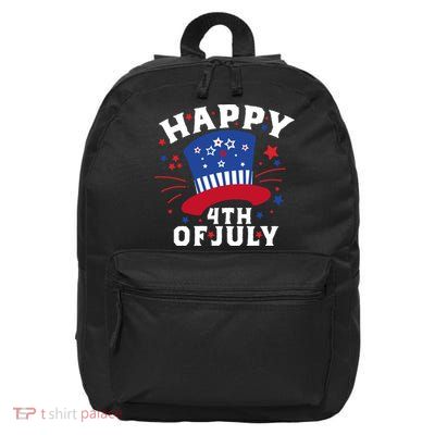 Happy 4th Of July Festive Celebration 16 in Basic Backpack