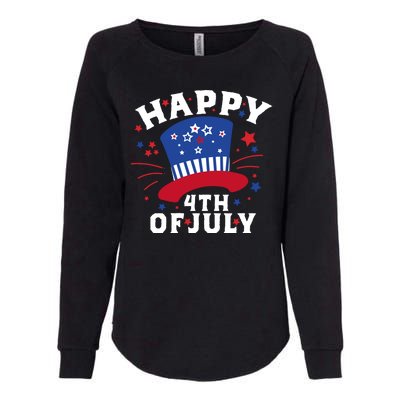 Happy 4th Of July Festive Celebration Womens California Wash Sweatshirt