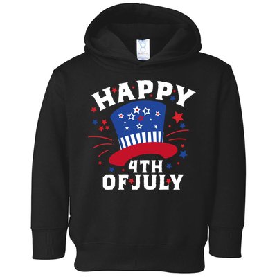 Happy 4th Of July Festive Celebration Toddler Hoodie