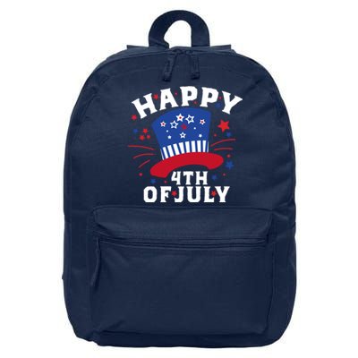 Happy 4th Of July Festive Celebration 16 in Basic Backpack