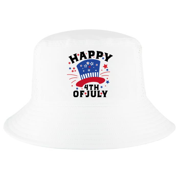 Happy 4th Of July Festive Celebration Cool Comfort Performance Bucket Hat