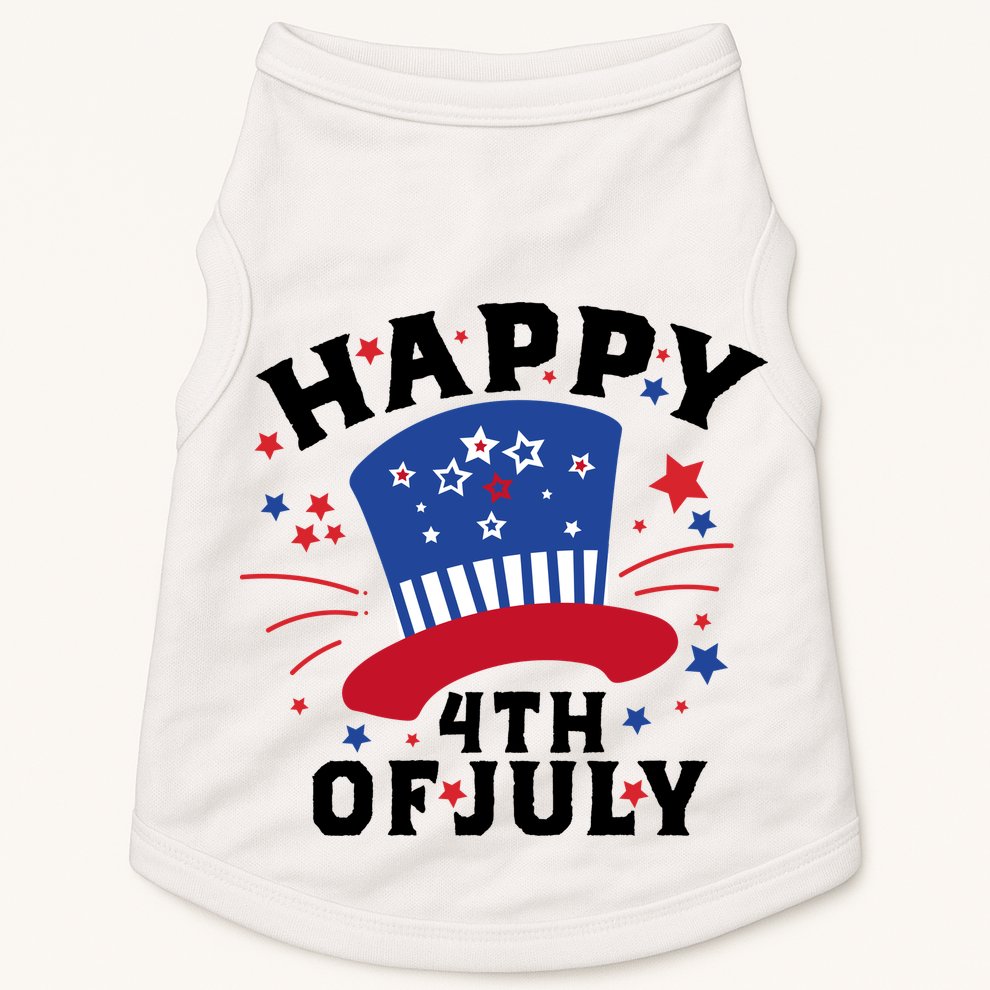 Happy 4th Of July Festive Celebration Doggie Tank