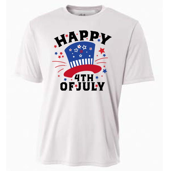 Happy 4th Of July Festive Celebration Cooling Performance Crew T-Shirt