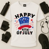 Happy 4th Of July Festive Celebration Cooling Performance Crew T-Shirt