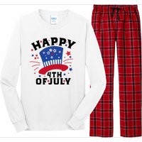 Happy 4th Of July Festive Celebration Long Sleeve Pajama Set