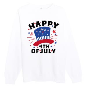 Happy 4th Of July Festive Celebration Premium Crewneck Sweatshirt