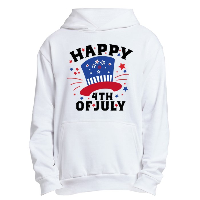 Happy 4th Of July Festive Celebration Urban Pullover Hoodie