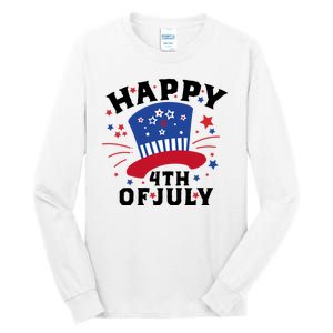 Happy 4th Of July Festive Celebration Tall Long Sleeve T-Shirt