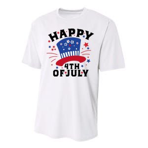 Happy 4th Of July Festive Celebration Performance Sprint T-Shirt