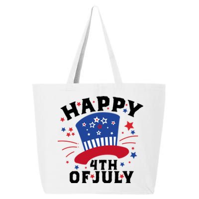 Happy 4th Of July Festive Celebration 25L Jumbo Tote