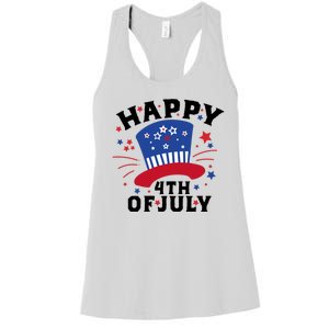 Happy 4th Of July Festive Celebration Women's Racerback Tank