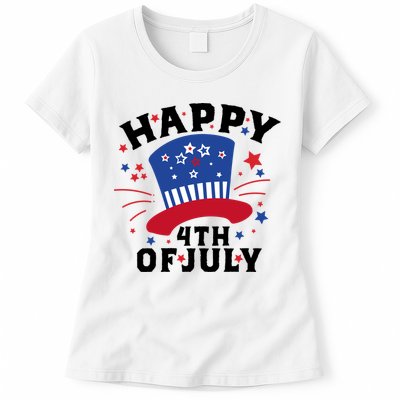 Happy 4th Of July Festive Celebration Womens T-Shirt