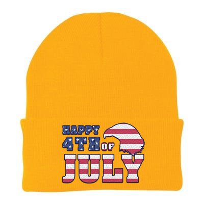 Happy 4th Of July Eagle American Knit Cap Winter Beanie