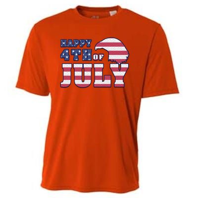 Happy 4th Of July Eagle American Cooling Performance Crew T-Shirt