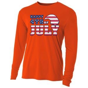 Happy 4th Of July Eagle American Cooling Performance Long Sleeve Crew