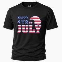 Happy 4th Of July Eagle American Cooling Performance Crew T-Shirt