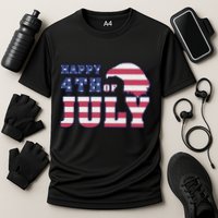 Happy 4th Of July Eagle American Cooling Performance Crew T-Shirt