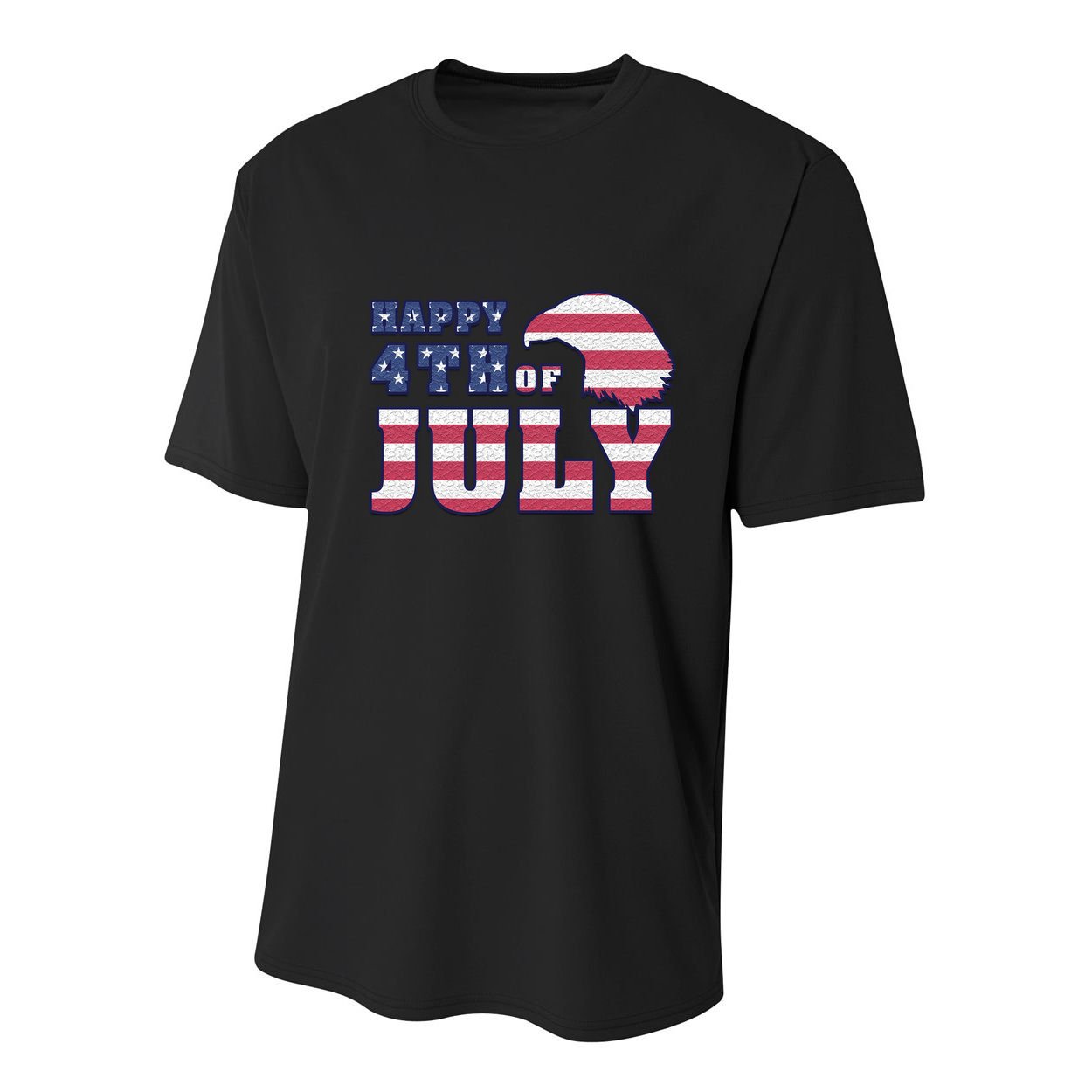 Happy 4th Of July Eagle American Youth Performance Sprint T-Shirt