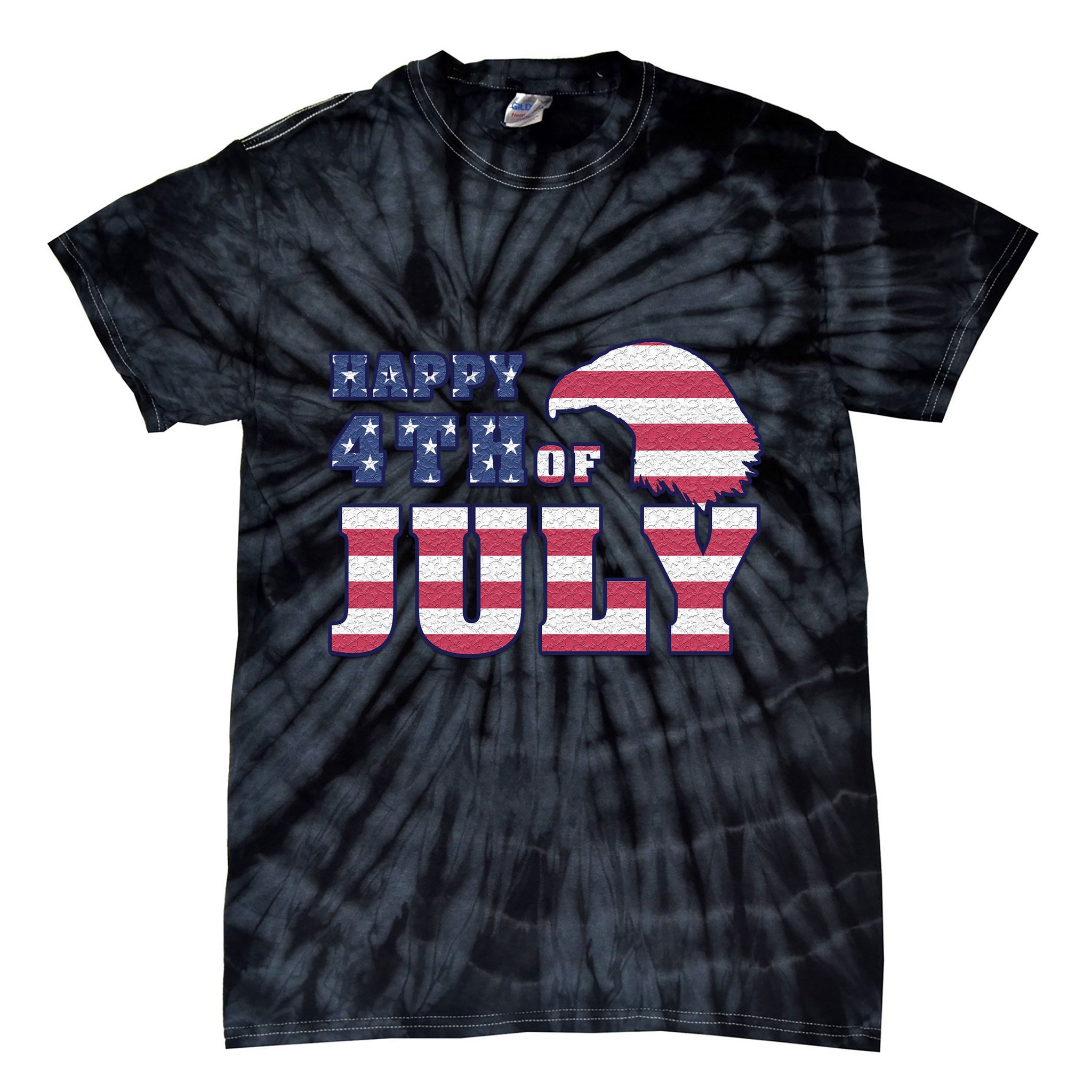 Happy 4th Of July Eagle American Tie-Dye T-Shirt