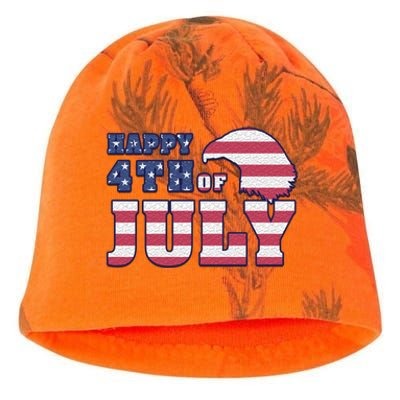 Happy 4th Of July Eagle American Kati - Camo Knit Beanie