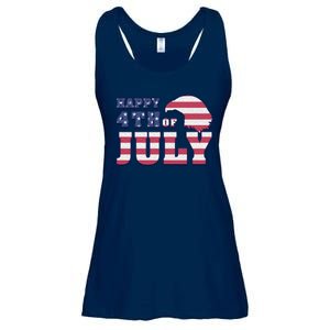 Happy 4th Of July Eagle American Ladies Essential Flowy Tank