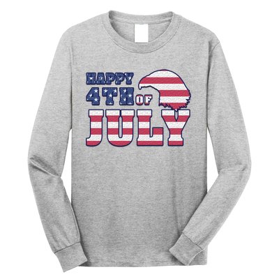 Happy 4th Of July Eagle American Long Sleeve Shirt