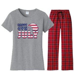 Happy 4th Of July Eagle American Women's Flannel Pajama Set