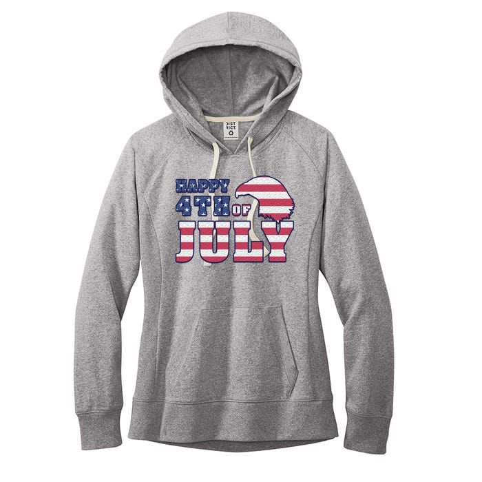 Happy 4th Of July Eagle American Women's Fleece Hoodie