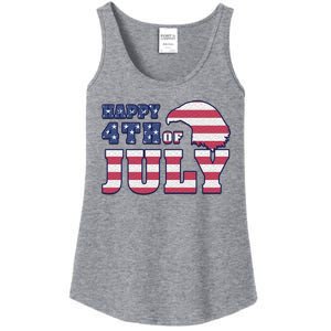 Happy 4th Of July Eagle American Ladies Essential Tank