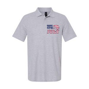 Happy 4th Of July Eagle American Softstyle Adult Sport Polo