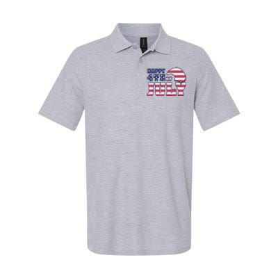 Happy 4th Of July Eagle American Softstyle Adult Sport Polo