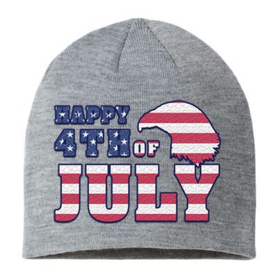 Happy 4th Of July Eagle American Sustainable Beanie