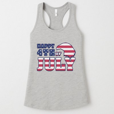 Happy 4th Of July Eagle American Womens Tank Top
