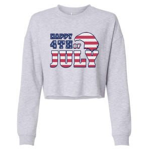 Happy 4th Of July Eagle American Cropped Pullover Crew